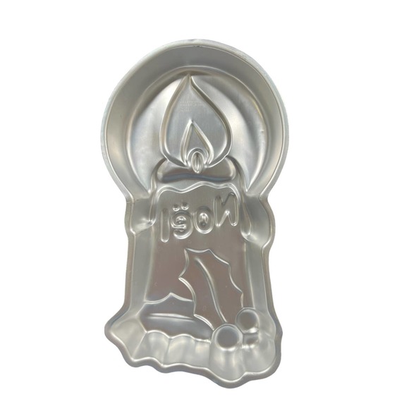 Wilton Cake Pan Christmas Noel Candle 1981 502-3304 - Picture 2 of 2